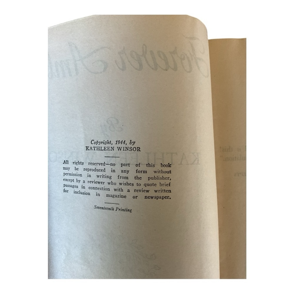 Forever Amber by Kathleen Winsor 1945 Hardcover Book - Picture 5 of 7